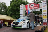 Rallye Český Krumlov: Start v Jelení zahradě (foto: Dalibor Benych)